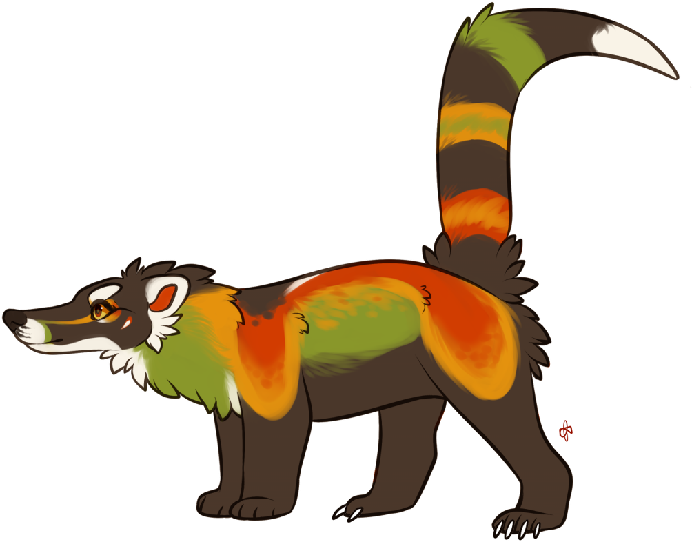Papaya Coati - Hog Nosed Skunk (1017x808)
