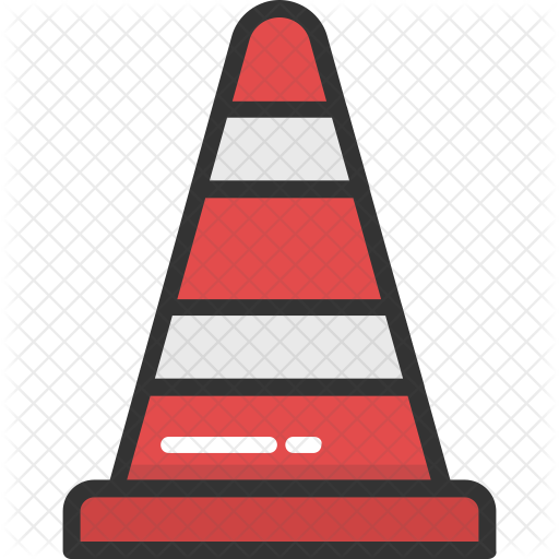 Traffic Cone Icon - Line Cone Logo (512x512)