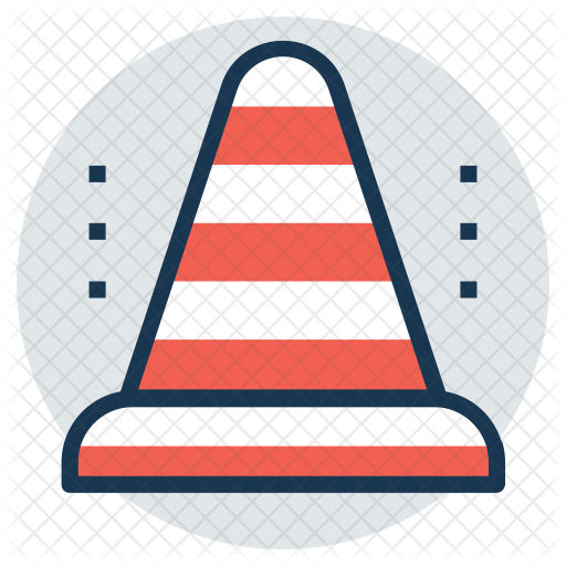 Traffic Cone Icon - Illustration (512x512)