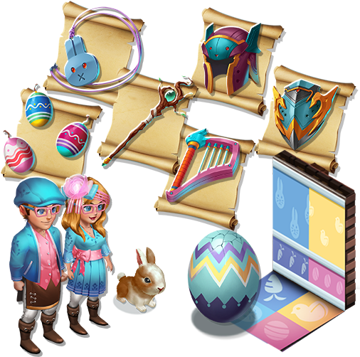 Easter Package 1500 Gems 3 Avatar Items (face Cape - Coin Purse (512x512)