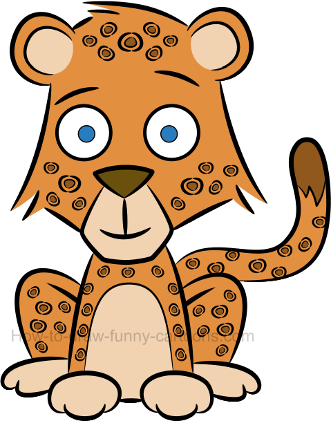 How To Draw A Baby Cheetah - Drawing (479x609)