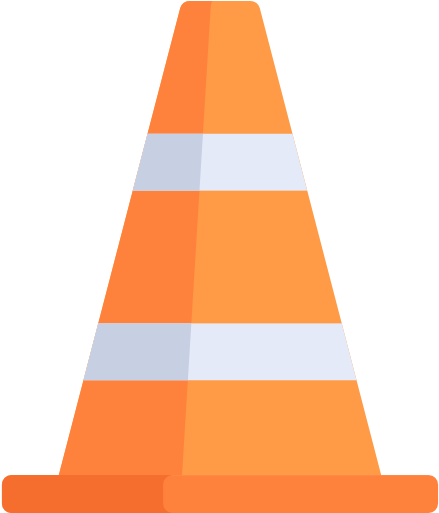 Traffic Cone Free Icon - Cono De Trafico Png (512x512)