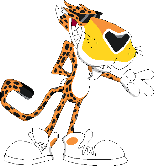 Chester Cheetah Clipart 2 By James - Aint Easy Being Cheesy (505x543)