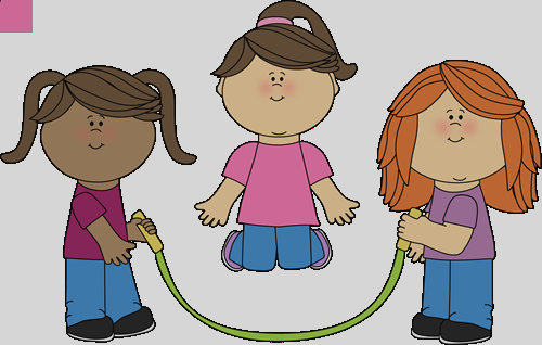 Girls Jumping Rope Clip Art Girl Jumping Clipart - Counting People In Irish (500x318)