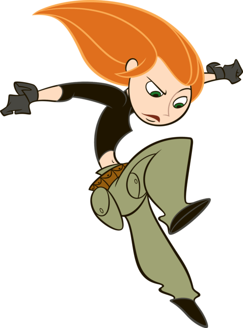 Kim Possible Jumping Png - Kim Possible Sticker Book (480x646)