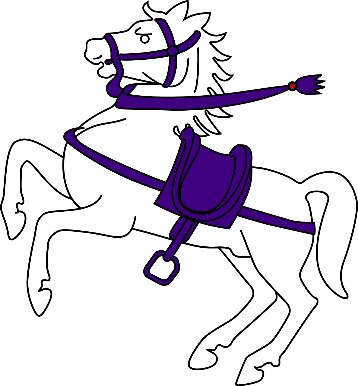 Horse Jumping Saddle Pulling Png Image - Horse (1780x1920)