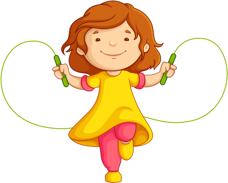 Jump Ropes Jumping Clip Art - Girl Jumping Rope Clipart (800x634)