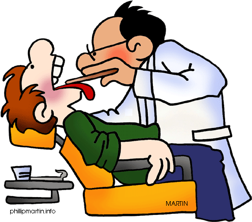 Dental Clip Art - Go To The Dentist Cartoon (576x453)