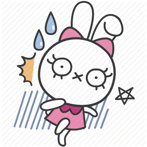 Shocked Cartoon - Shocked Rabbit Cartoon (512x512)