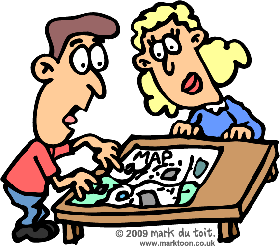 Ask For Directions Clipart (570x500)