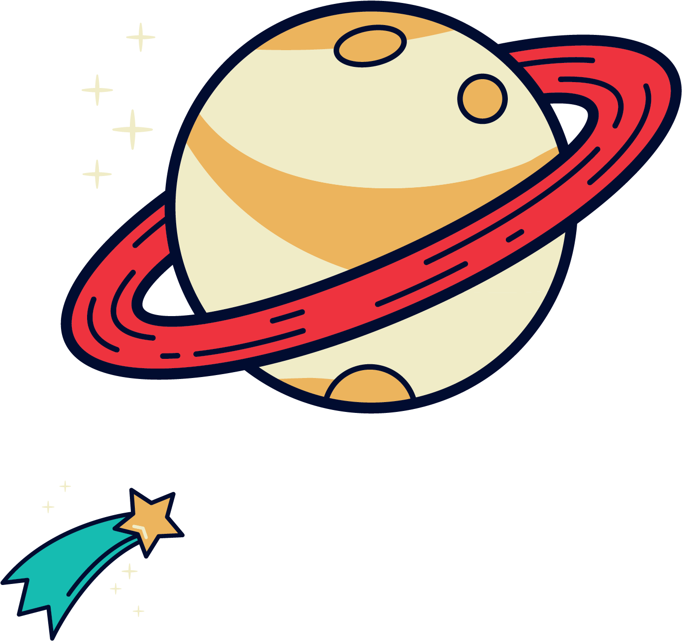 Planet Space Vector - Cartoon Planet (1667x1667)