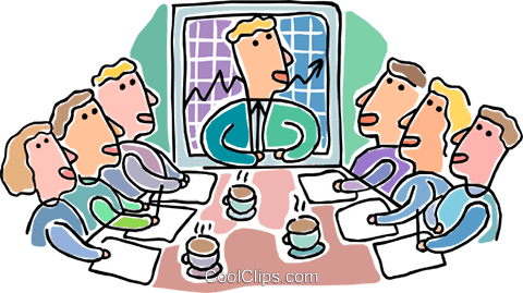Clipart Meeting Cartoon Coolclips Vc005276 - Meeting Clipart Transparent (480x269)