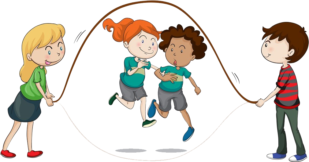Skipping Rope Play Jumping Illustration - Children Skipping Rope (1109x630)