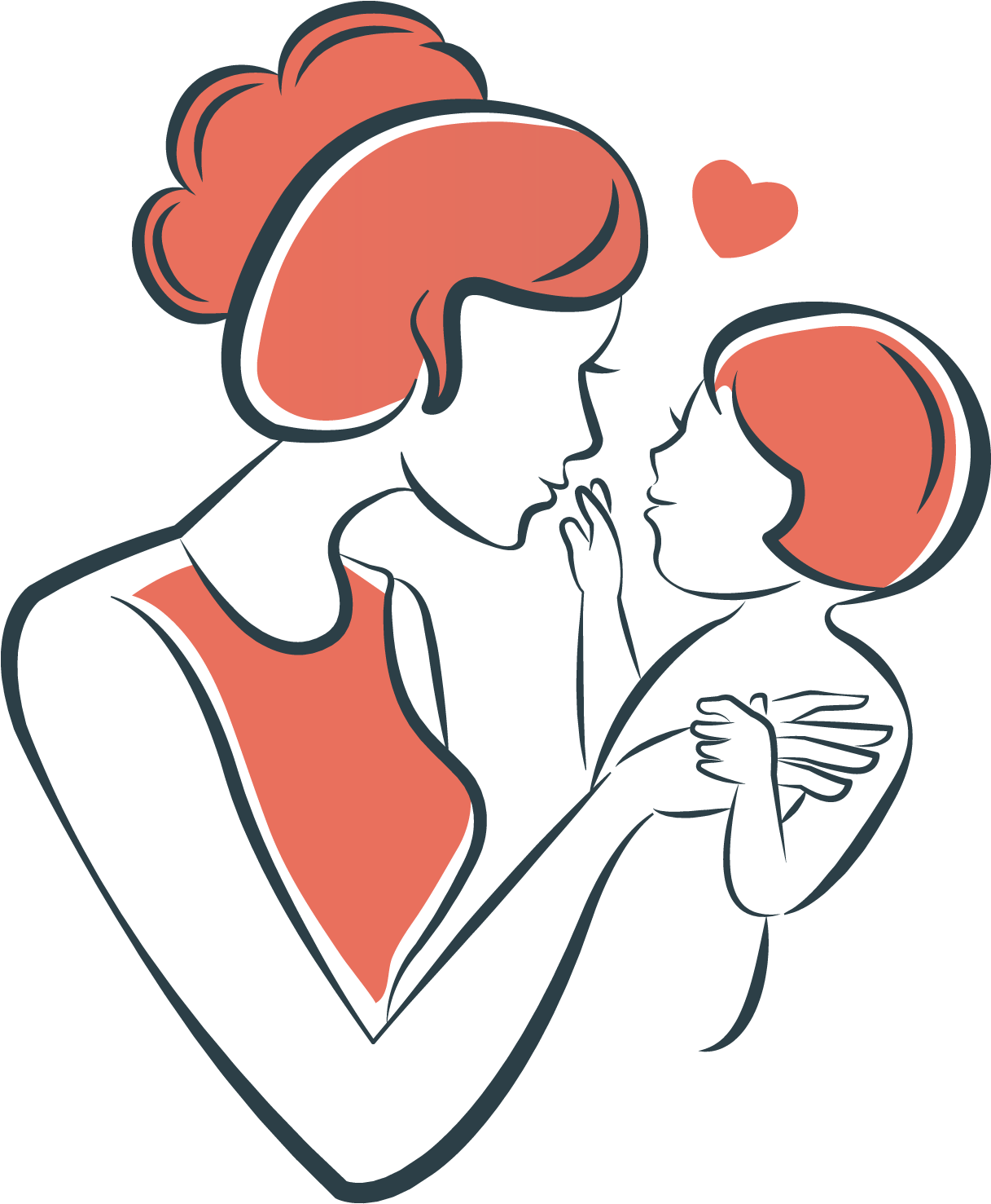 Maternal And Child Illustration - Png Mother And Child Illustration (1500x1500)