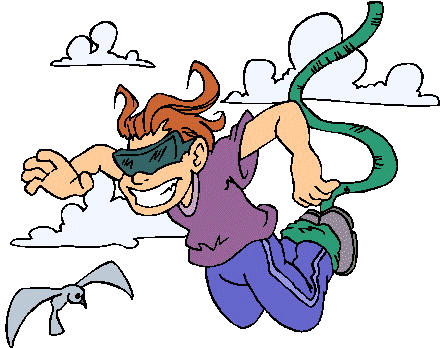 Bungee Jump Clipart - Bungee Jumping Clipart Girl (441x348)