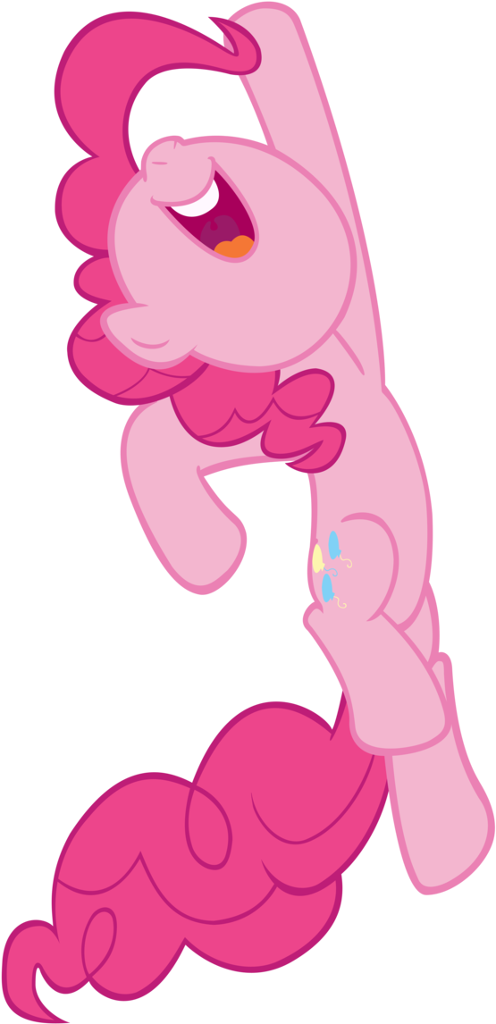 Jumping Pinkie Pie By Spikesmustache - My Little Pony Pinkie Pie Jumping (645x1238)