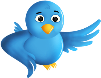Luxury Bluebird Clipart Animated Follow Me Buttons - Twitter Bird (360x360)