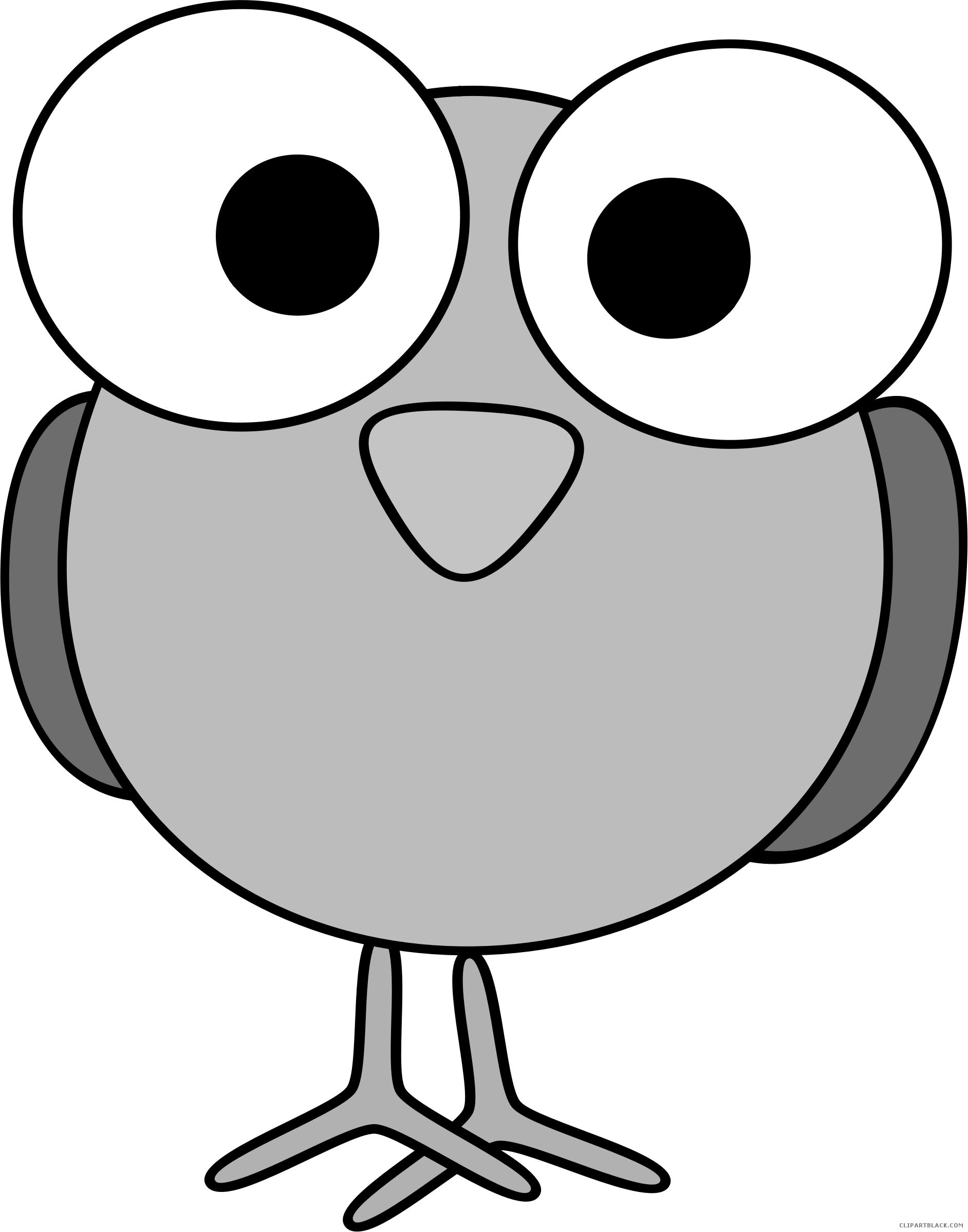 Bluebird Animal Free Black White Clipart Images Clipartblack - Bird Face Cartoon (1884x2399)