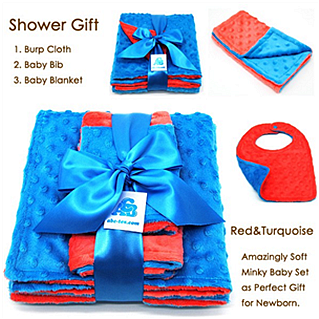 Wholesale Bright Color Baby Loves Dot Minky Material - Blanket (476x340)