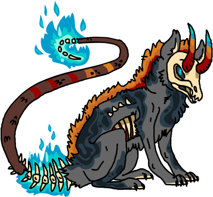 Demon Dog For Dirtymutt-adopts By Shroommu - Demon Dog Drawings (986x810)