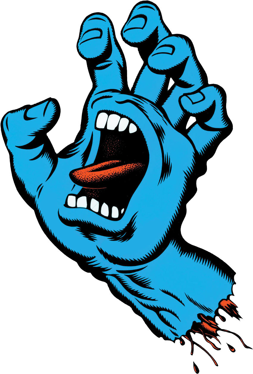 Screaming Hand - Santa Cruz Hand Logo (880x1290)