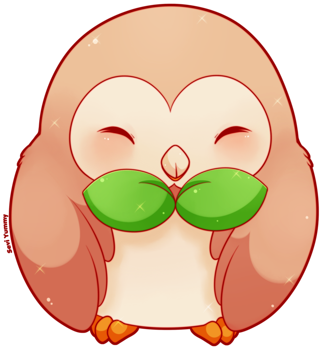 Commission Rowlet By Seviyummy On Deviantart - Rowlet Chibi (800x800)