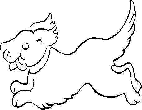 Options - Drawing Of A Puppy Running (457x354)