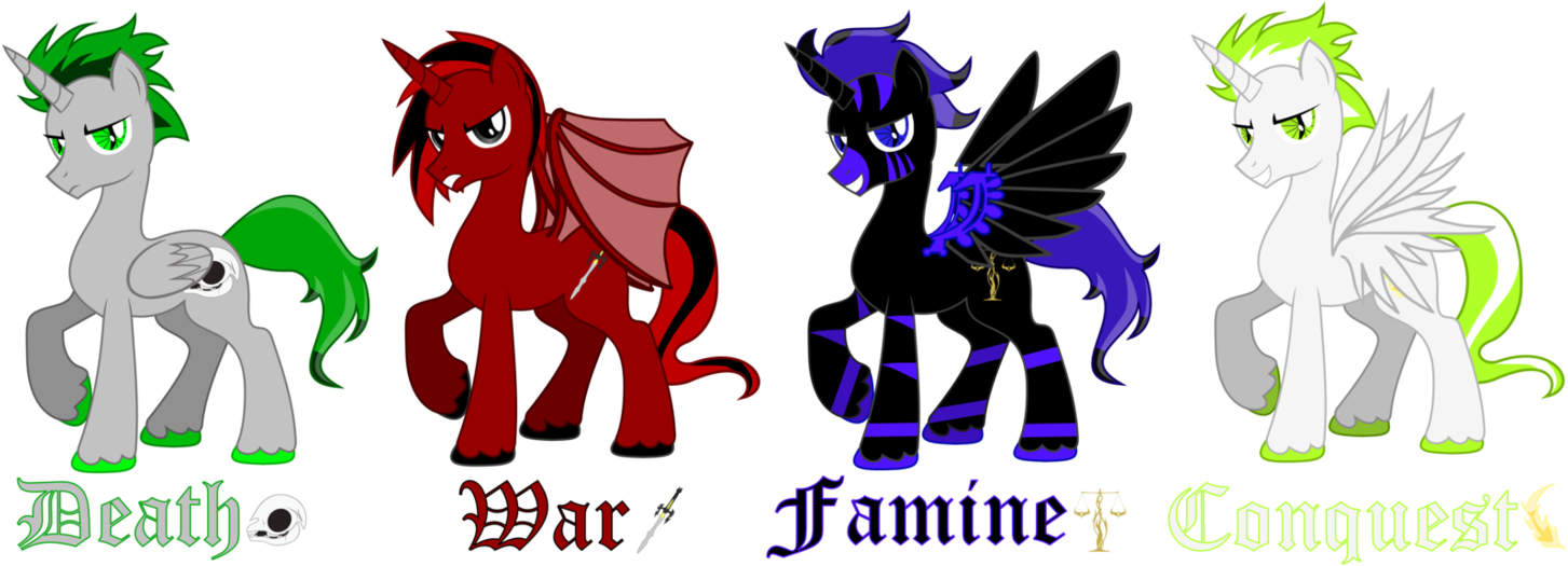 Request - Four Ponies Of The Apocalypse (1459x547)