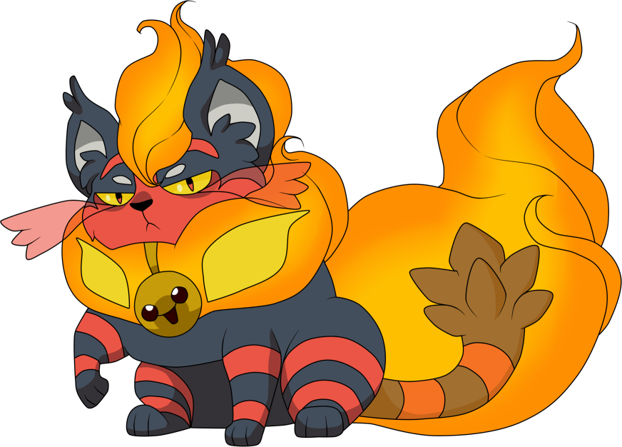 Litten Evolution 1 [fan Made] By That-cake - Litten Fanmade Evolution (872x626)