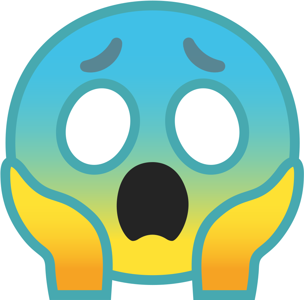 Face Screaming In Fear Icon - Fear Icon (1024x1024)