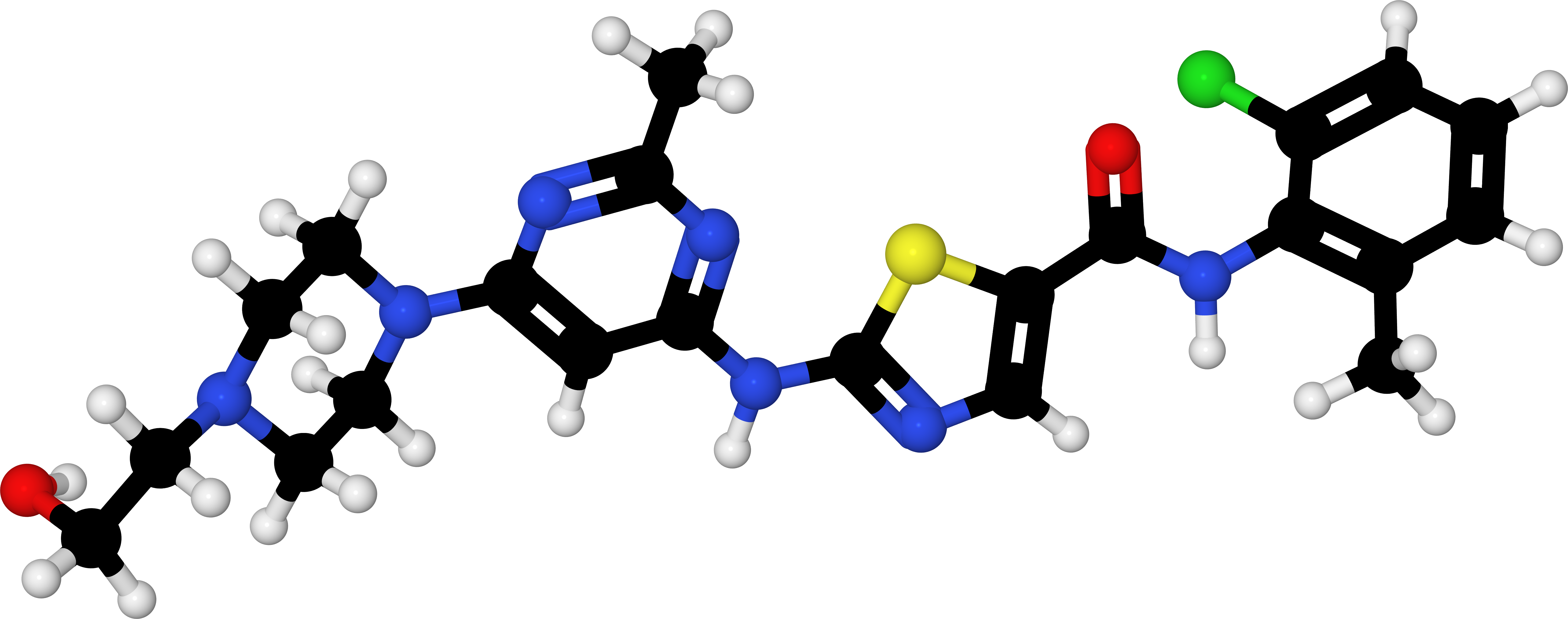 Buy Clip Art - Erythropoeitin Molecular Structure Ball And Stick (5844x2306)