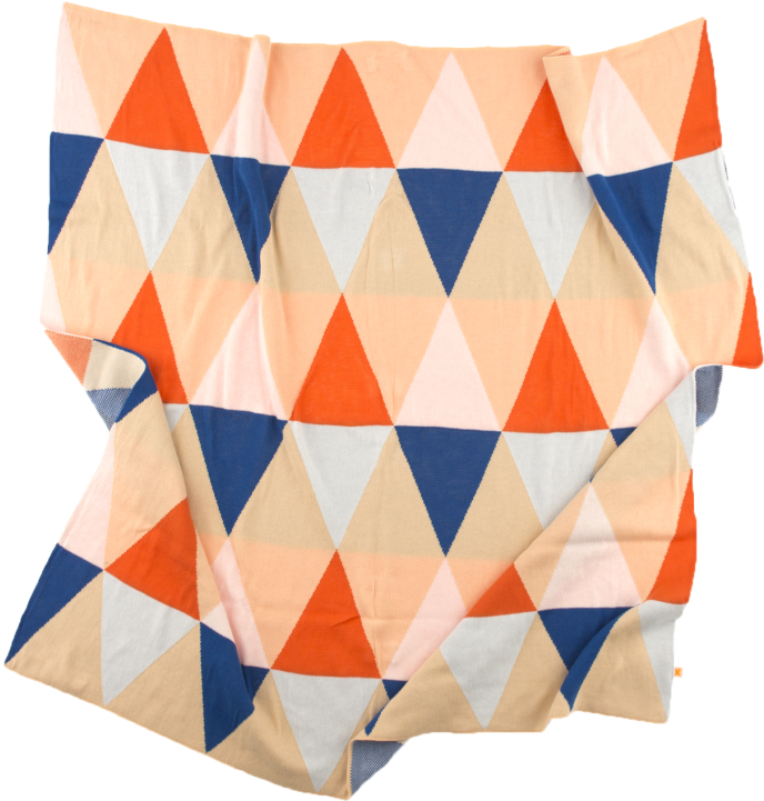 Tiny Cottons Triangles Blanket Knit - Tiny Cottons Triangles Blanket Knit (960x720)