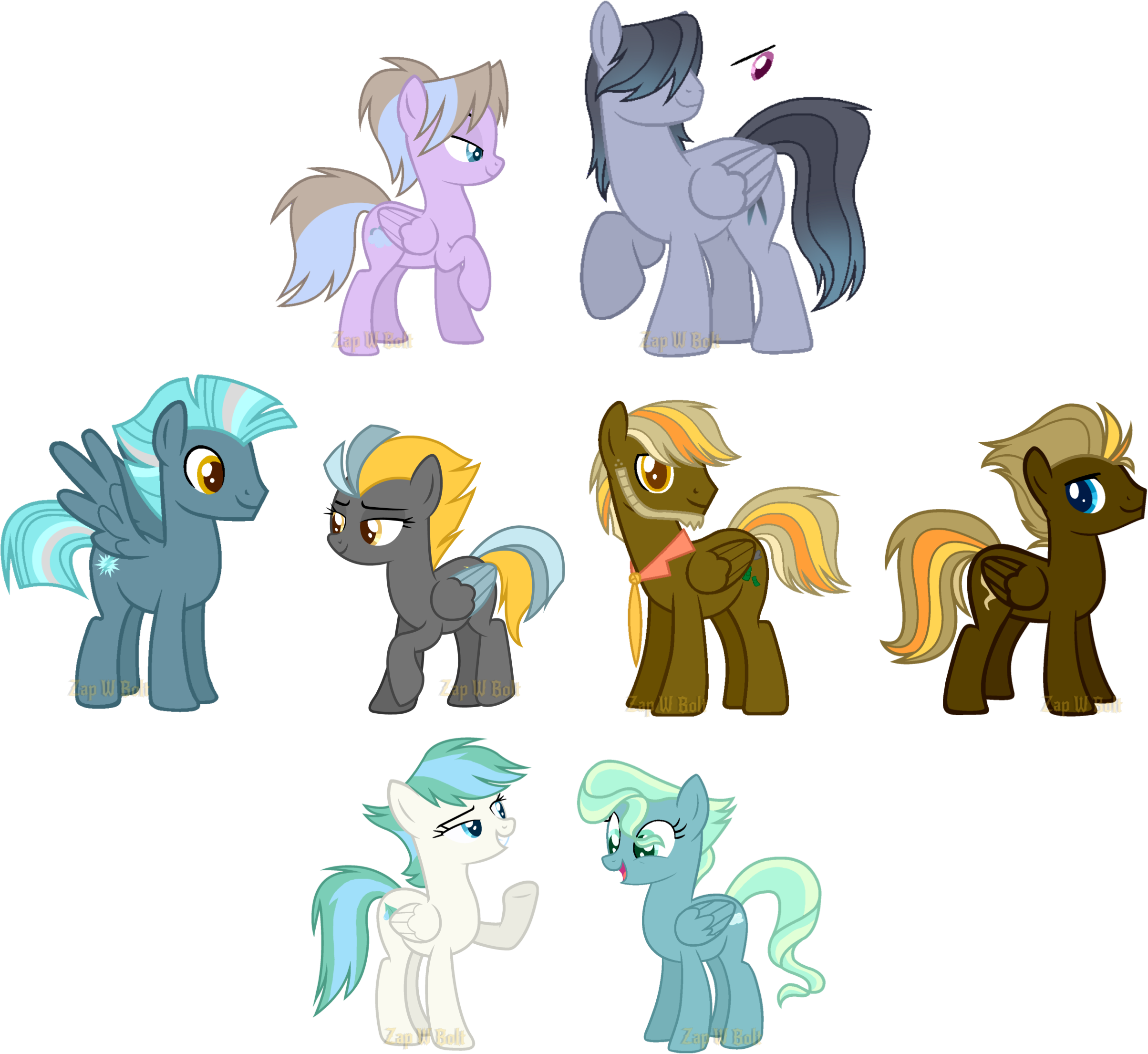 Next Gen Group 2 By Zapwbolt - Animal Figure (2500x2291)