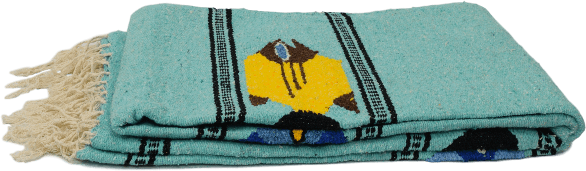 This Fish-design Yoga Blanket Is A Thick, Traditional - Blanket (2048x967)