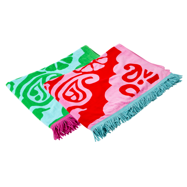 Rice Beach Blanket/towel - Green (600x600)