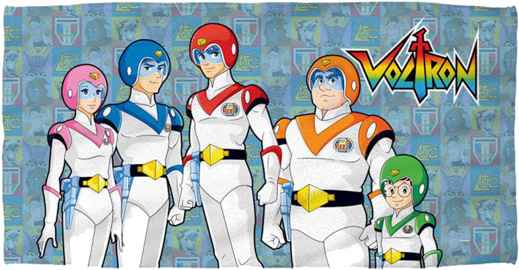 Voltron Team Fleece Blanket - Voltron - Team Beach Towel 57 X 36in (1023x1024)