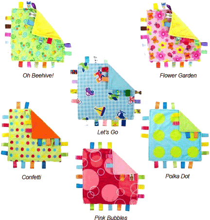Little Taggies® The Oh So Soft Security & Satin Blanket - Bright Starts Little Taggies Blankets (444x469)