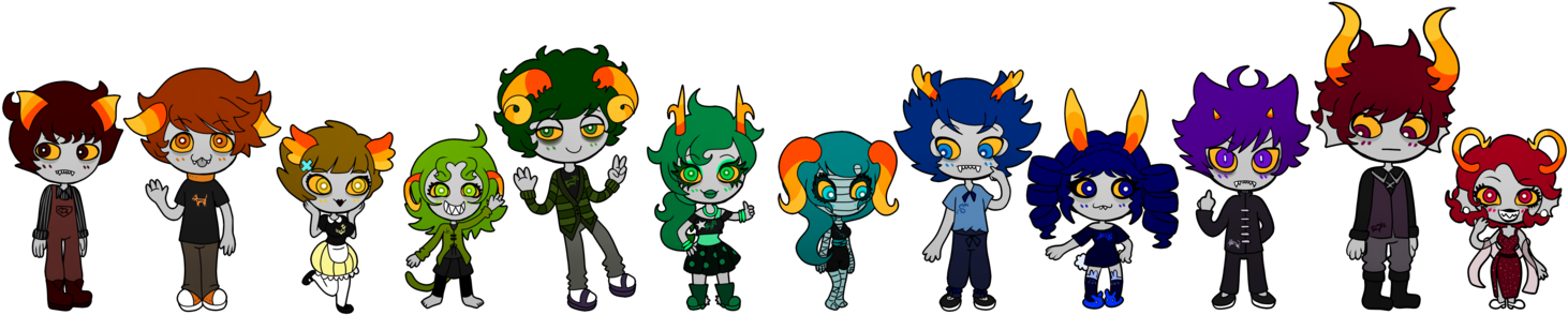 Tiny Trolls By Naiveneurotic - Cartoon (1573x507)