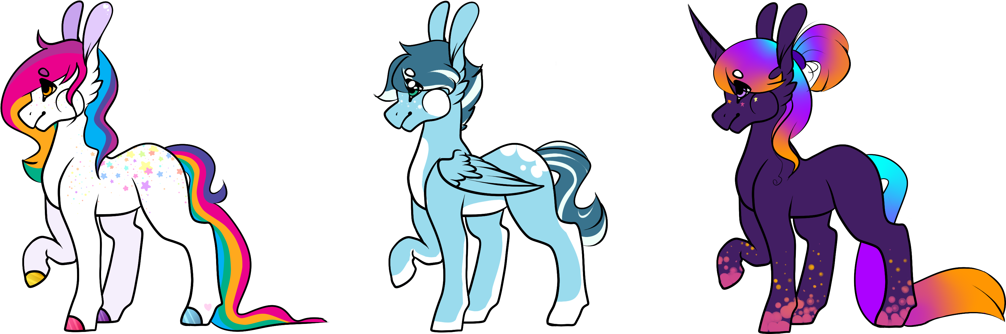 Pony Event Adopts By Tiny Forest Prince - Cartoon (3547x1435)