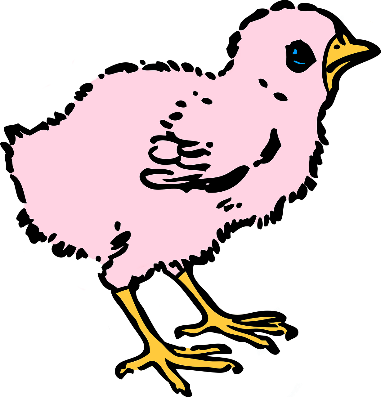 Easter Colored Chick Spring Transparent Image - Year Of The Rooster Tote Design 2, Adult Unisex, Pink (1228x1280)