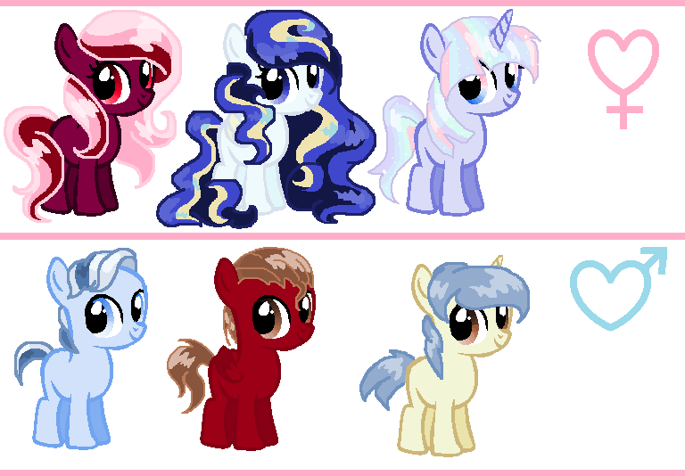 Adoptables Filly/colts Closed By Sugarmoonponyartist - Mlp Fillies And Colts (768x534)