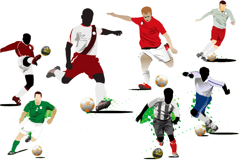Royalty-free Stock Photography Clip Art - Soccer Player Kicking Ball (857x596)