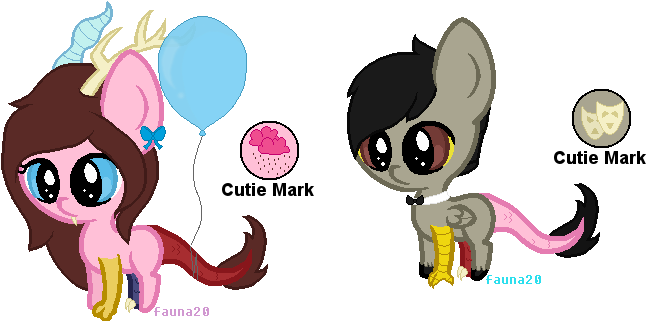 Discord X Pinkie Pie Ship Adopts By Soulful-adopts - Cartoon (714x396)