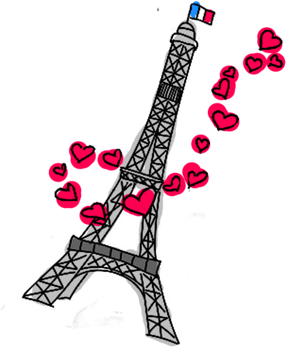 Eiffel Tower Clipart - J Aime Le Francais (801x768)