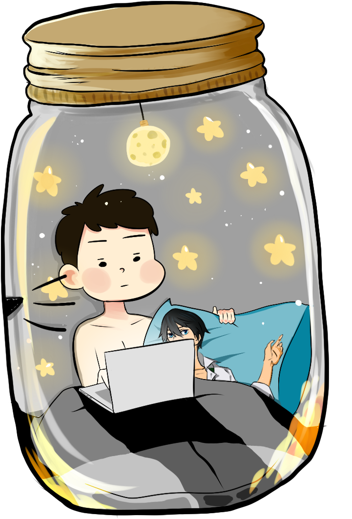 Mini Philip And Meme Mini Daniel In The Jar (and They - Dan And Phil In Jar (1000x1500)