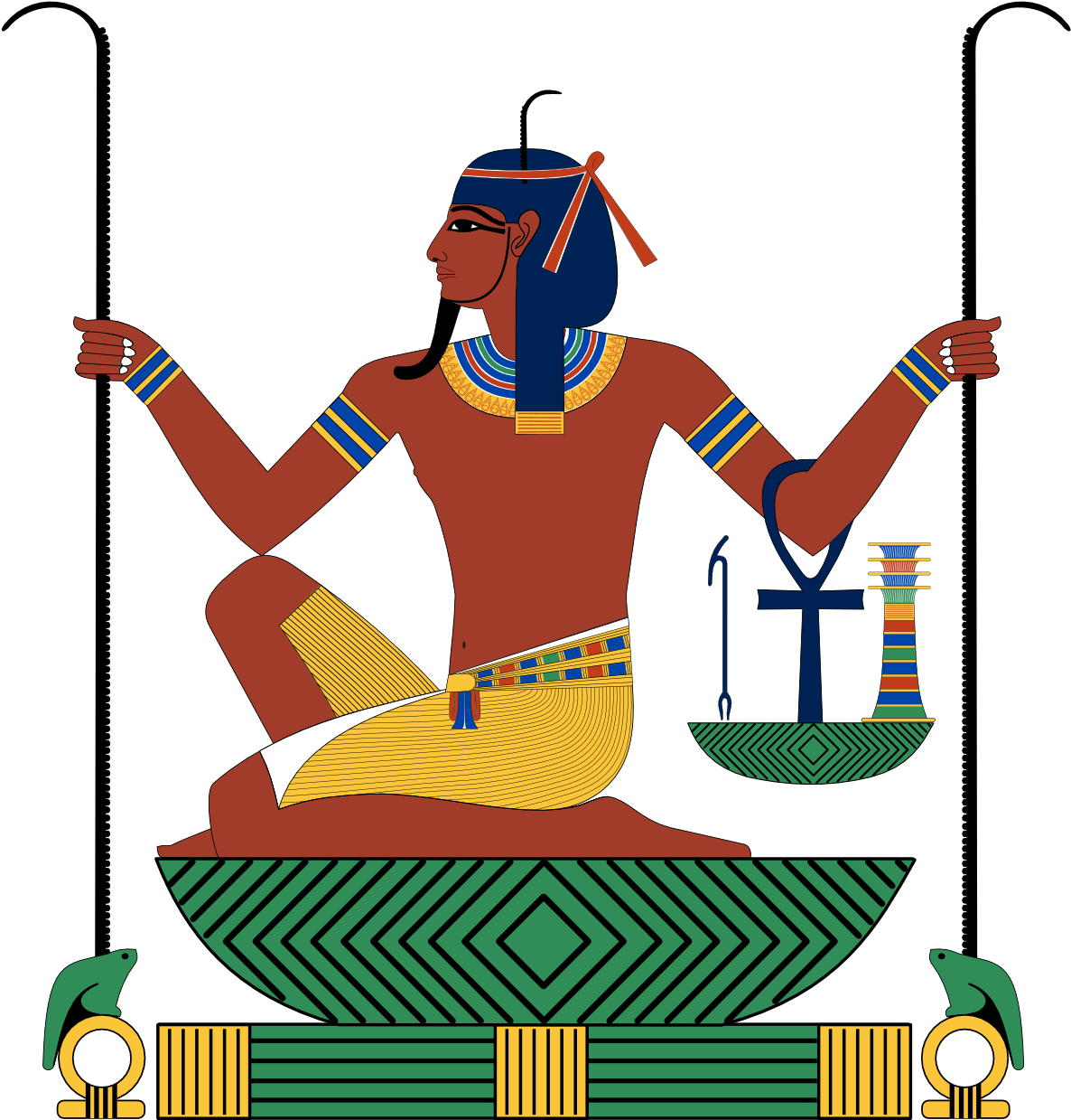 Egyptian Cliparts - Heka God Of Magic (1229x1264)