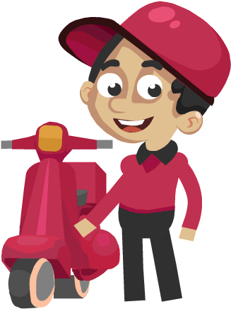 10 Pizza Guy Animated Characters - Cartoon (1100x800)