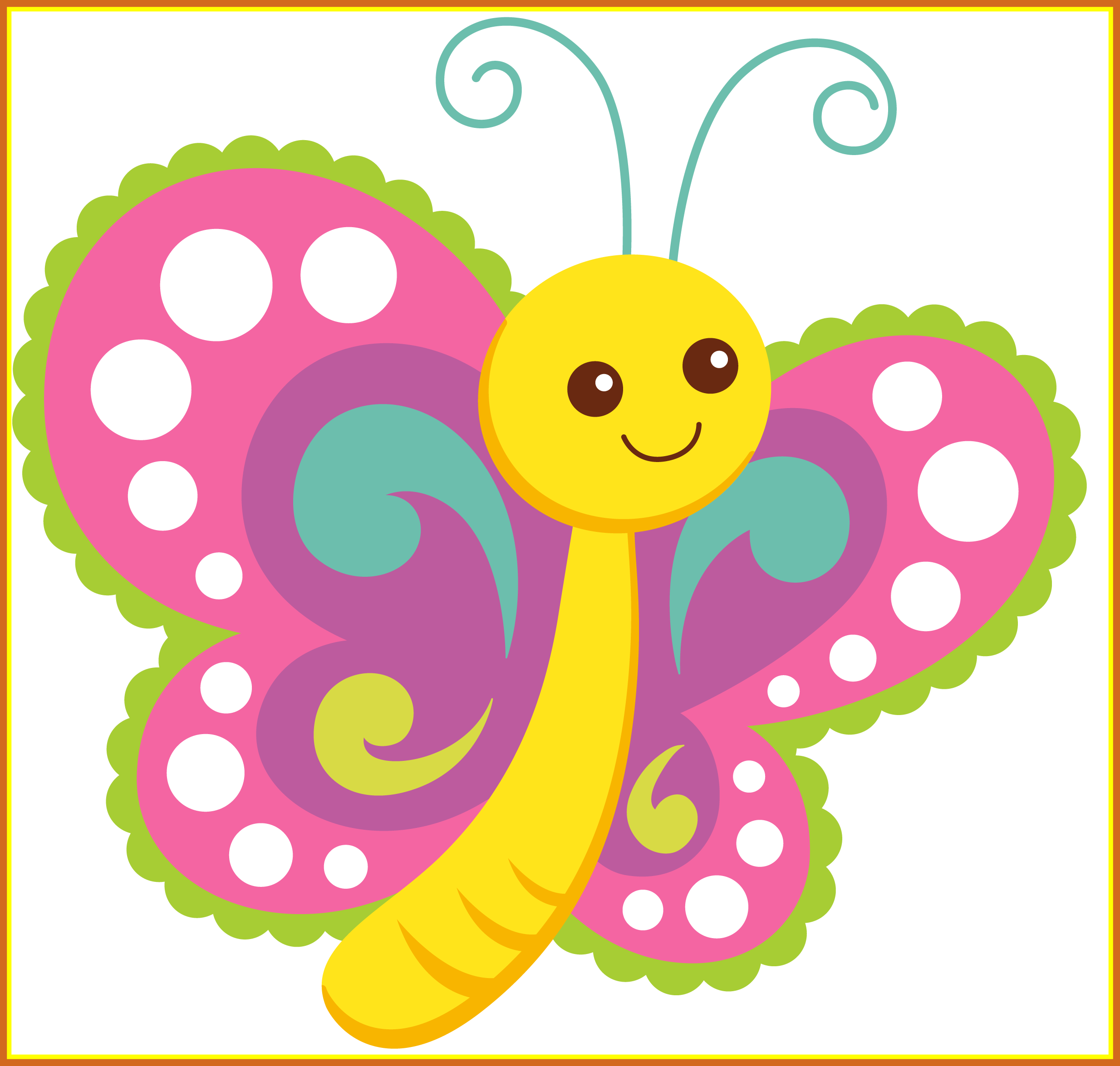 Butterfly Clipart Sunflower With Butterfly Clipart - Imagenes De Mariposas Bebes (2468x2351)