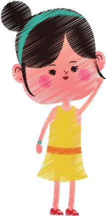Girl Cartoon Sketch - Kawaii Girl (550x550)