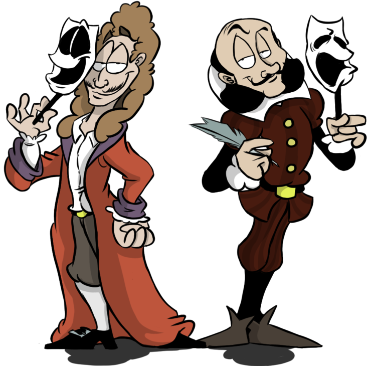 Moliere And Shakespeare - Moliere And Shakespeare (900x761)